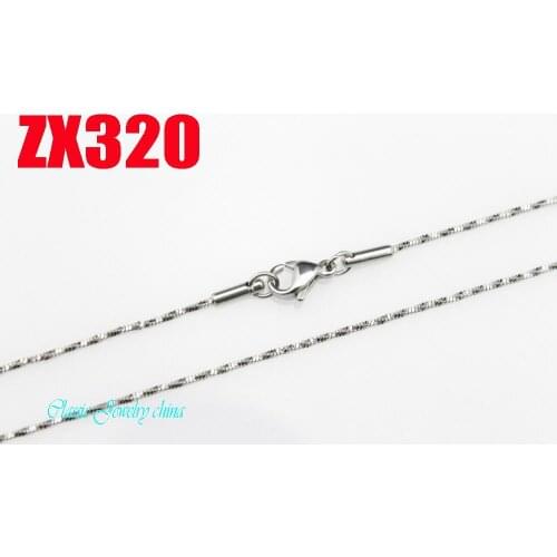 Wholesale - 18Inch stainless steel necklace 1mm distorted square snake women fashion chains 20pcs ZX320