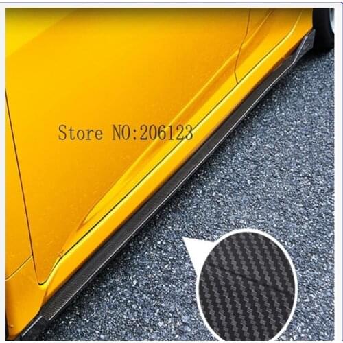 Civic 10TH Carbon Fiber Door Aprons Side Skirts For Honda Civic 10th Car Styling 2016-2017