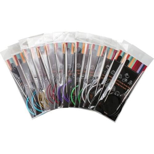 1pcs 2.25-10.0mm Stainless Steel Circular Knitting Needles Crochet Needles Pins Needle Craft Tools For Knitting hooks DIY Weav