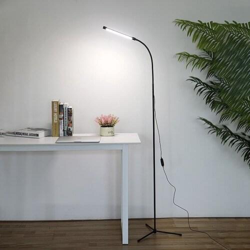 Aluminum Alloy USB LED Floor Light 5V 10W Adjustable Height Dimmable Standing Reading Lamp Home Study Room Flexible Cable Light