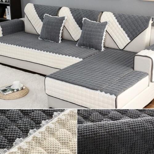 Thickening Corduroy Sofa Cover Non-slip Sofa Towel for Sectional Sofa Multifunctional Covers Carpet Quilted Quality Sofa Towels
