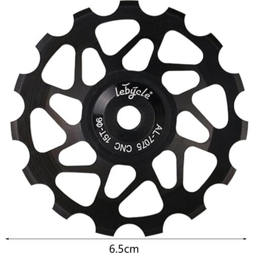 15T Bicycle Rear Derailleur Pulley Black/Red Road Bike Guide Roller Tensioner Part Cycling Accessory For MTB Bike Riding