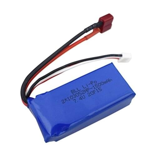 7,4 V 1500mAh + 7,4 v battery charger for A949 A959-B A969-B A979-B K929-B remote Control car 2s LiPo battery for Wltoys car