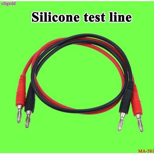 2Pcs/Lot Alligator Clips 4mm Banana Plug to Banana Plug Test Cable Multimeter Testing Cables Durable Wire&Conductive Metal P1041