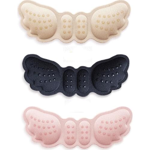 Butterfly Shoe Heel Insoles Prevent Rubbing Heel Shoes Heel Stickers Insoles Protection Shoes Length Shoe Heel Pad beige Insole