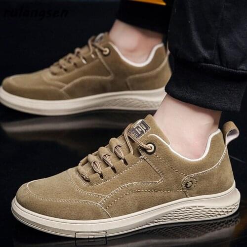 Winter New Style Mens Shoes Board Shoes Suede Casual Sports Shoes Mens Casual Korean Style Trendy Shoes Shoes Man