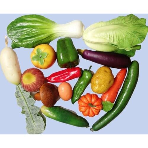 1pc Artificial Foam Mini Fruit Vegetable For Home Wedding Decoration Kid Cognitive Toys Dining Table Kitchen Decoration