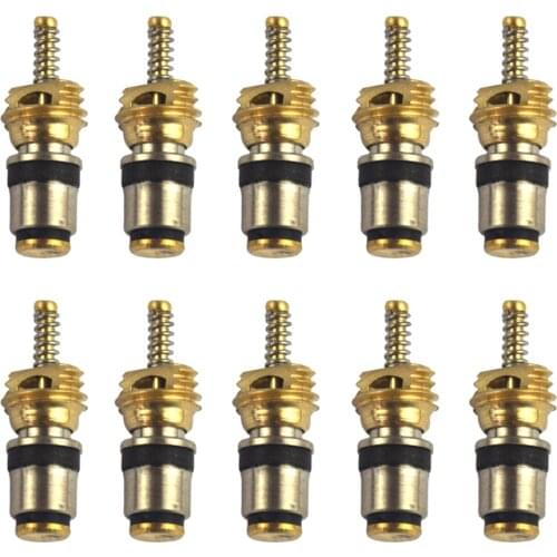 10Pcs Universal Car A/C Air Conditioning Valve Core Copper Replacement 21.5 mm