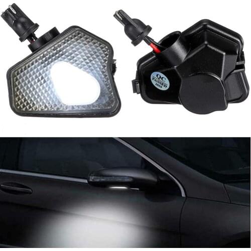 2Pcs Car LED Under Side Mirror Light Puddle Lamp For Mercedes Benz W204 W176 X156 W212 W246 W117 W218 W219 W209 W221 C117 W242
