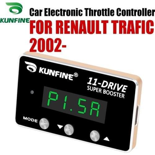 KUNFINE Car Electronic Throttle Controller Racing Accelerator Potent Booster For RENAULT TRAFIC 2002-After Tuning Part