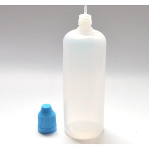 Free Shipping Hot Empty E-cig Liquid Plastic Dropper Bottle with Childproof Cap Needle Tip 120ml Soft PE Bottle 1pcs