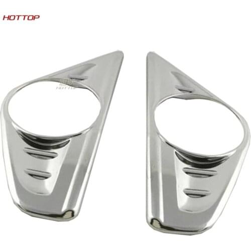 For Toyota Alphard Vellfire 2016-2018 Abs Chrome Reflector Front Fog Light Lamp Cover Sticker Decoration Trim Car Styling