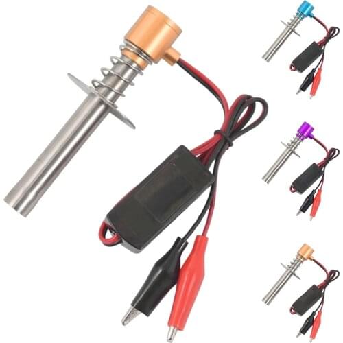 New RC Cars 6-24V RC HSP Electronic Glow Plug Igniter Cable Clip Nitro Output 1.2V 18 21 28 engine RC Car Accessories