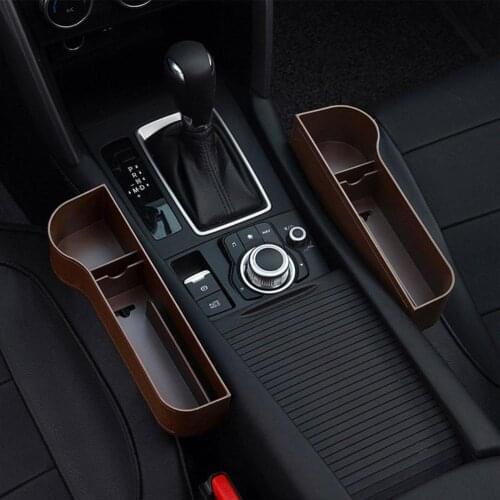 Auto Car Seat Slit Pocket Napkin Snacks Phone Storage Box Sundries Organizer