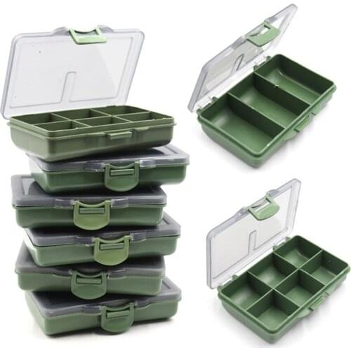 1-8 Compartments Storage Box Carp Fishing Tackle Boxes System Fishing Bait Spoon Hook Storage Container Portable Fishing Box