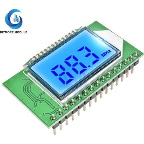 87-108MHZ FM Radio Transmitter/Receiver Module LCD Digital Display 3.0V-5.0V DSP PLL Auto Search for FM Radio DIY Kit