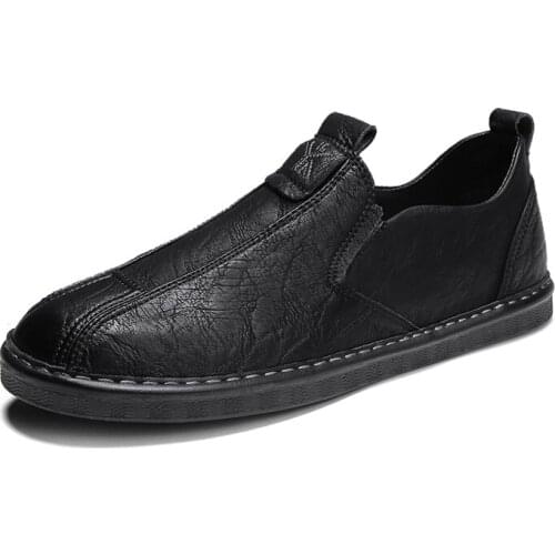 B55 Mens Leather Shoes Autumn Fashion Comfortable Youth New High Quality Leisure Adult Super Fiber Mens Shoes Men Casual