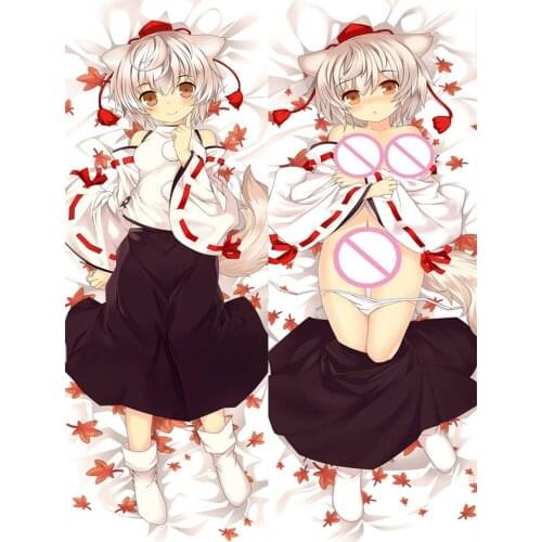 Inubashiri Momiji Coscase Anime Pillowcase TouHou Project Mountain of Faith Dakimakura Pillow Cover Hugging Body Pillowcase