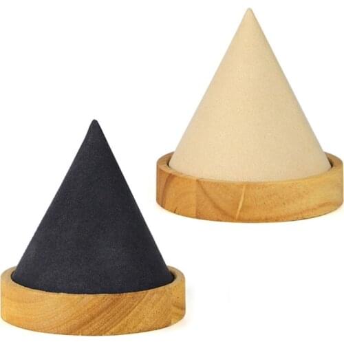 New Cone Shape Wooden Bangle Bracelet Anklet Chain Jewelry Display Stand Ring Watch Holder Showing Storage Rack Accessories