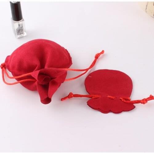 Wholesale 7*9cm velvet jewelry drawstring bag for gift ornament toiletry earing necklace bangle crystal packaging pouch