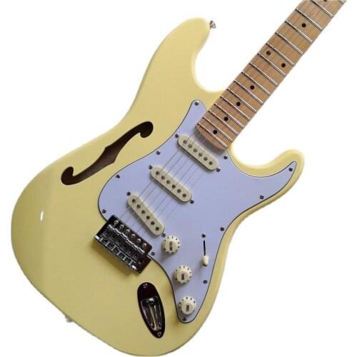 Mahogany semi-hollow ST6 string electric guitar professional play beginners electric guitar