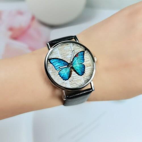 Hot Butterfly Watch Students Boys and Girls Belt Watch Relojes Para Mujer Watch for Women Watch for Women Relojes Para Mujer