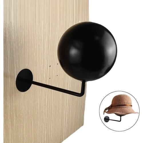 Durable Metal Wig Stand for Wigs, Hats, Bags, Clothing, Motorcycle Helmet H anger Holder Hook Black Save Space17.5x5cm