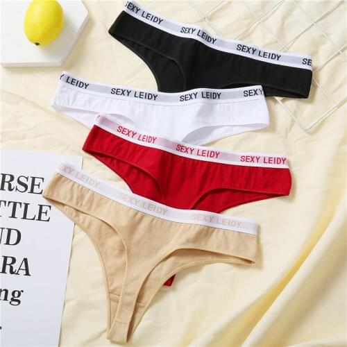 Female Sexy Panties For Women Cotton Underwear Lingerie G-String Underpants Ladies Casual Woman Intimate Thongs Size M L XL