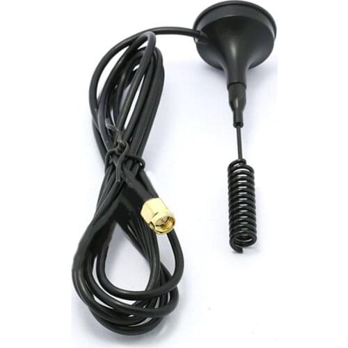 1PC 10cm radio aerial 433Mhz antenna 5dbi small sucker base SMA male connector NEW