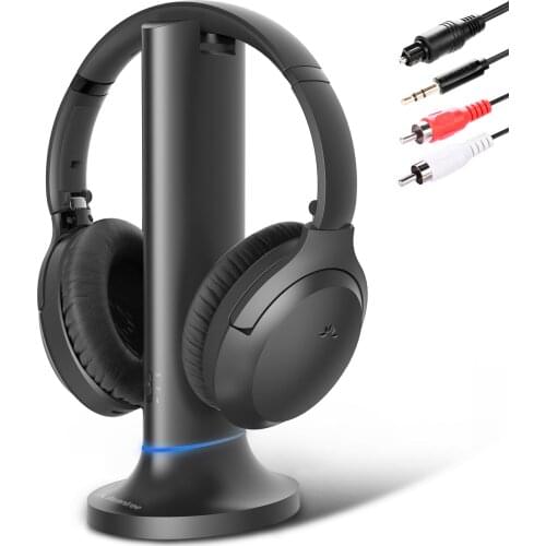 Avantree Opera Long Range Bluetooth Headphone for TV, with Transmitter/Charging Dock