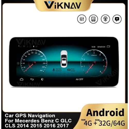 10.25 inch car GPS Radio GPS navigation For-Mecerdes-Benz C GLC CLS 2014 2015 2016 2017 multimedia stereo player Android