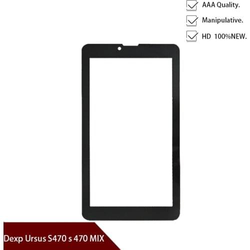 Free shipping Original New touch screen For 7" Dexp Ursus S470 s 470 MIX Tablet Touch panel Digitizer Glass Sensor Replacement