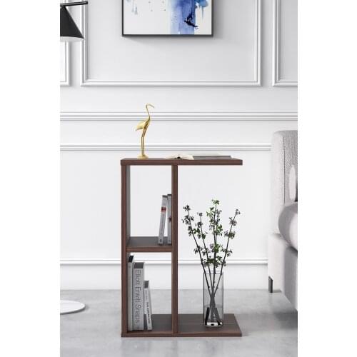 Side Coffee Table Shelf Walnut Handy dizaynıyla ister coffee stand to use as ister laptop desk