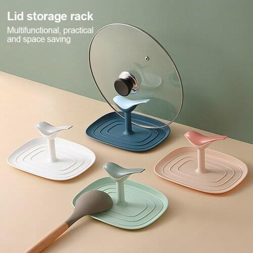 Household Multi-function Spatula Rack Spoon Storage Rack Spatula Mat Holder Kitchen Storage Pot Cover Rack Shelf Kitchen Tool