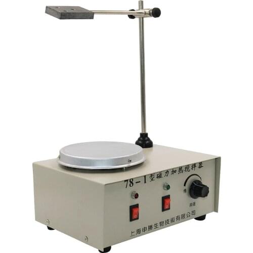 Lab Heating Dual Control Mixer Plate Magnetic Stirrer No Noise/Vibration Fuses Protection