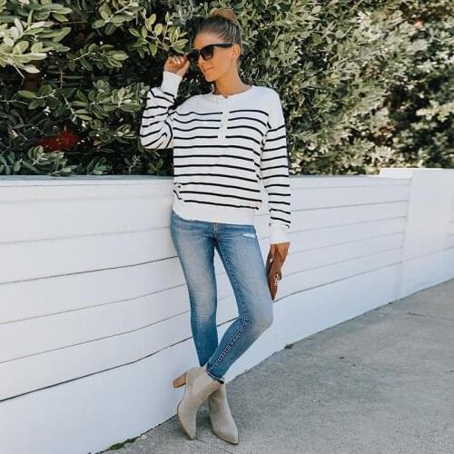 Женские полосатые футболки LUOYIYANG China At AliExpress