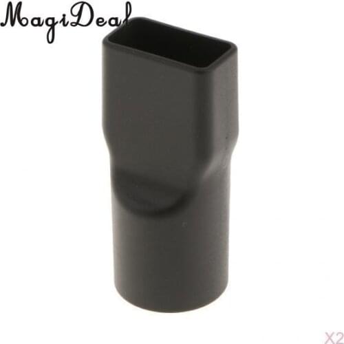 32mm Round to Square Neck Vacuum Cleaner Brush Nozzle Connector Adapter 2pcs