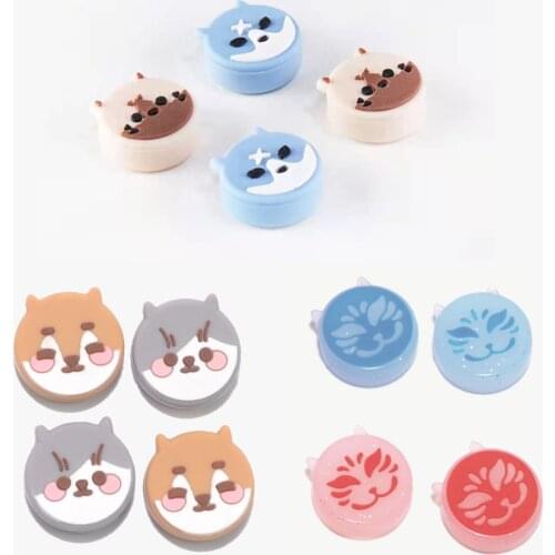 Cute Fox Cat Dog Thumb Stick Grip Cap Joystick Protective Cover for Nintend Switch NS Lite Joy-con Controller Thumbstick Case