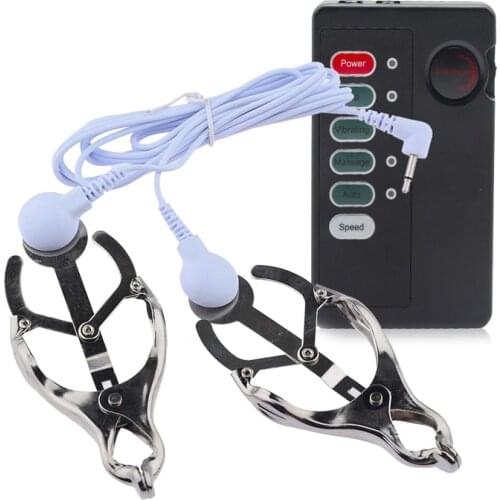 Breast Electrotherapy Set Sex Tools for Females Nipple Stimulation Erotic and Sexual Toys Nipple Clamp BDSM Bondage Sex Shop 18