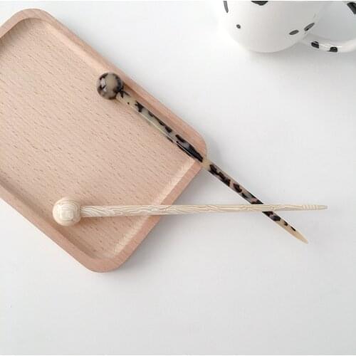 2021 New Chinese Style Hair Sticks Acetate Resin Chopstick Women Hairpins Hair Clip Pins Wedding Hair Accessories Jewelry