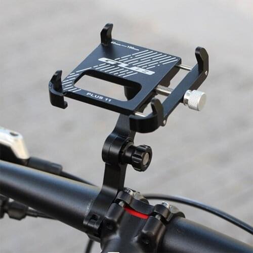 New GUB Bicycle Aluminum Alloy Mobile Phone Holder Handy For 3.5-7 Inch Multi Angle Rotating Bicycle And Motorcycle Handlebar