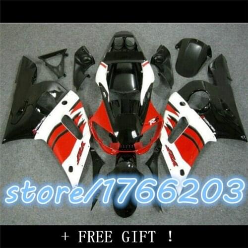 For YZFR6 white red black ABS Plastic Fairing Bodywork 1998 1999 2000 2001 2002 YZF-R6 98-02 YZF R6 1998 1999 2000 2001 2BBF