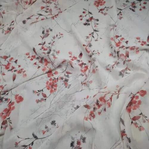 Dress Fabric Digital Printed 50D Chiffon Silky Scarf Cosplay Skirt Clothing Material