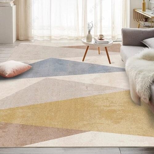 Nordic Modern Living Room Carpet Concise Thicked Bedroom Rug Decor Lovely Coffee Table Mat Large Area Bedside Kids Room Rug
