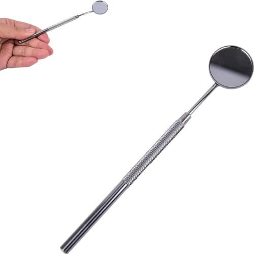 13.2cm x 0.6cm Dental Mirror Dentist Stainless Steel Handle Tool for Teeth Cleaning Inspection Hot Sale New High Quality