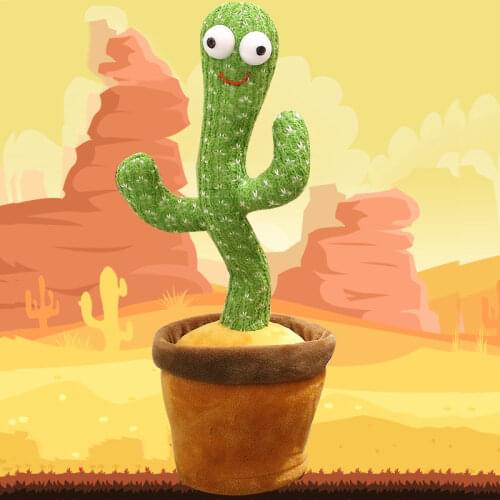 Dancing Cactus Toy Electronic Shake Dancing Toy With The Dong Plush Cute Dancing Cactus Early Childhood Toy Ornament Storage