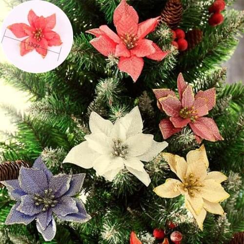 5pcs Festive Snowflake Bowknot Christmas Tree Decoration for Ornaments Xmas Gift Wedding Birthday Bell Bar Garland Ornam