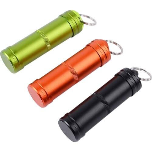 Waterproof Airtight Watertight Storage Container Dry Box Seal Bottle Case For Pill Capsule Fob Emergency Medicine Match Battery