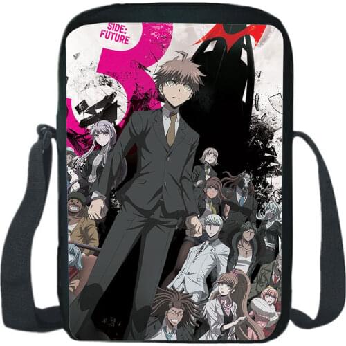 Japan Anime Danganronpa Messenger Bags Casual Schoolbag Cosplay Men Shoulder Bag Women Crossbody Bag Teen Daily Backpacks
