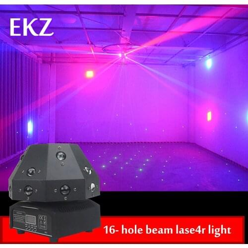 16 LED rotating beam lights,disco ball laser lights, dj lights, dance, christmas lights outdoor, dj booth stand strobe light
